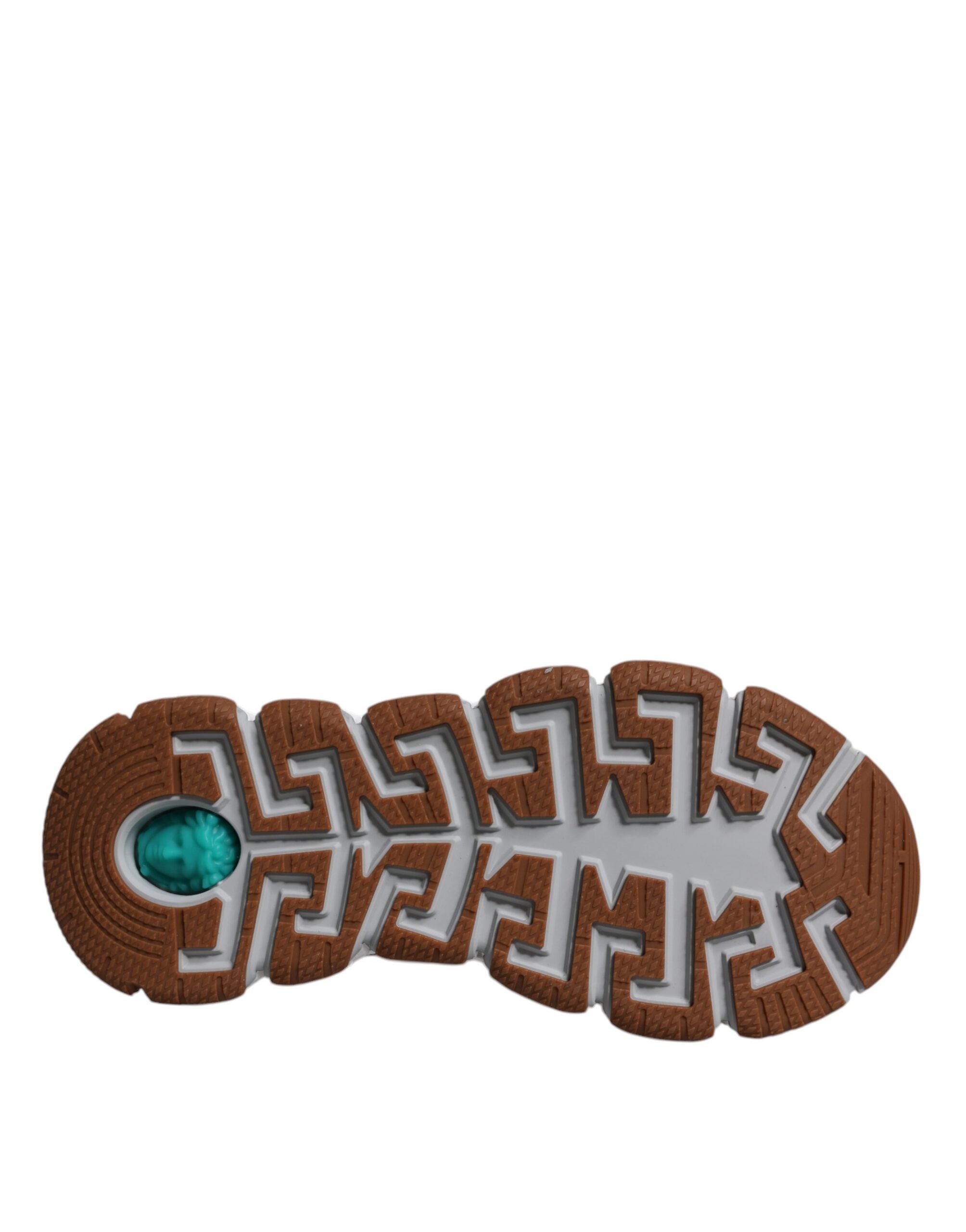 Versace White Trigreca Barocco Print Low Top Sneakers Shoes - ACCEXO