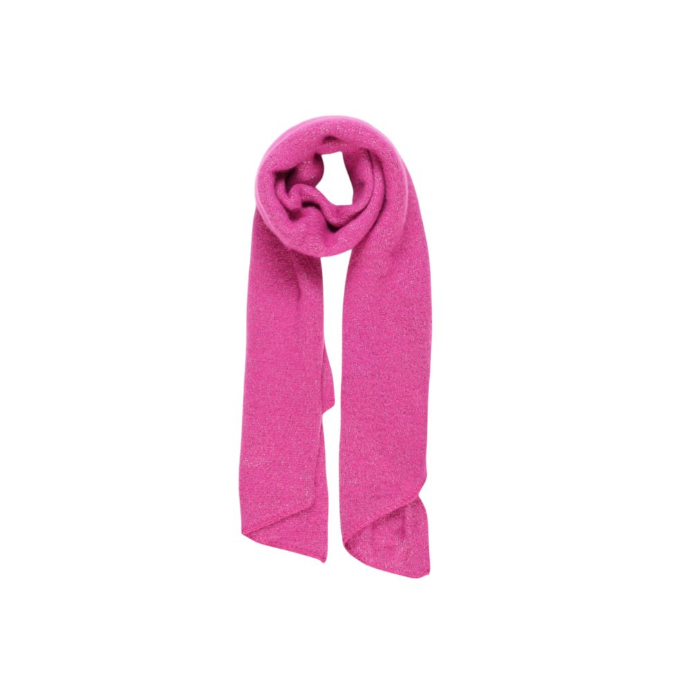 Pieces Pink Recycled Polyester Scarf - ACCEXO