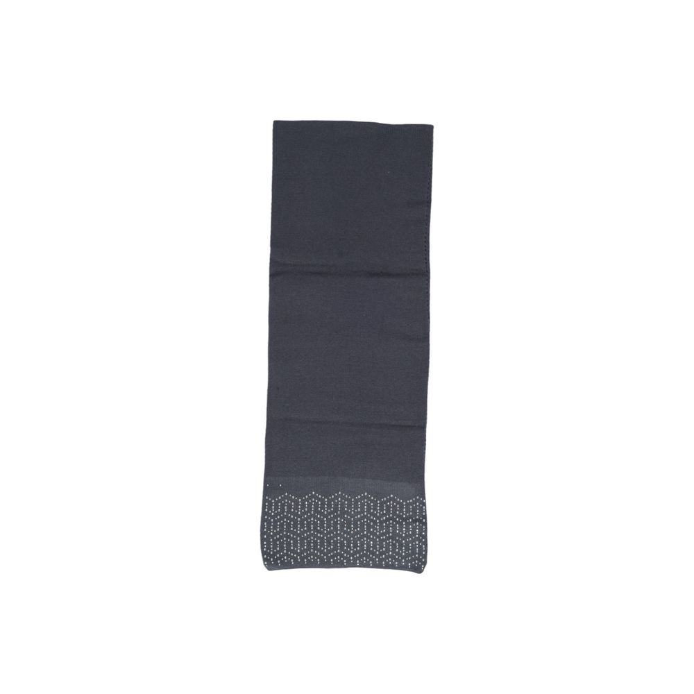 Pieces Gray Polyester Scarf - ACCEXO