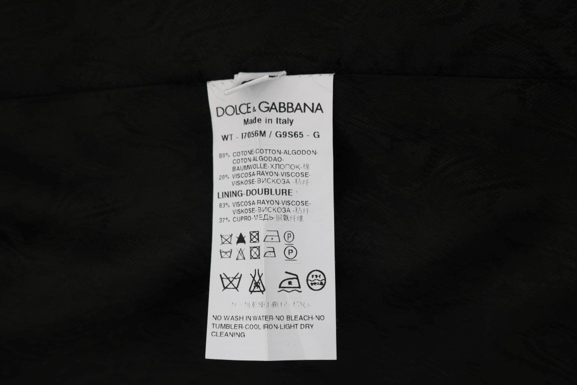Dolce & Gabbana Sleek Black Single-Breasted Waistcoat - ACCEXO
