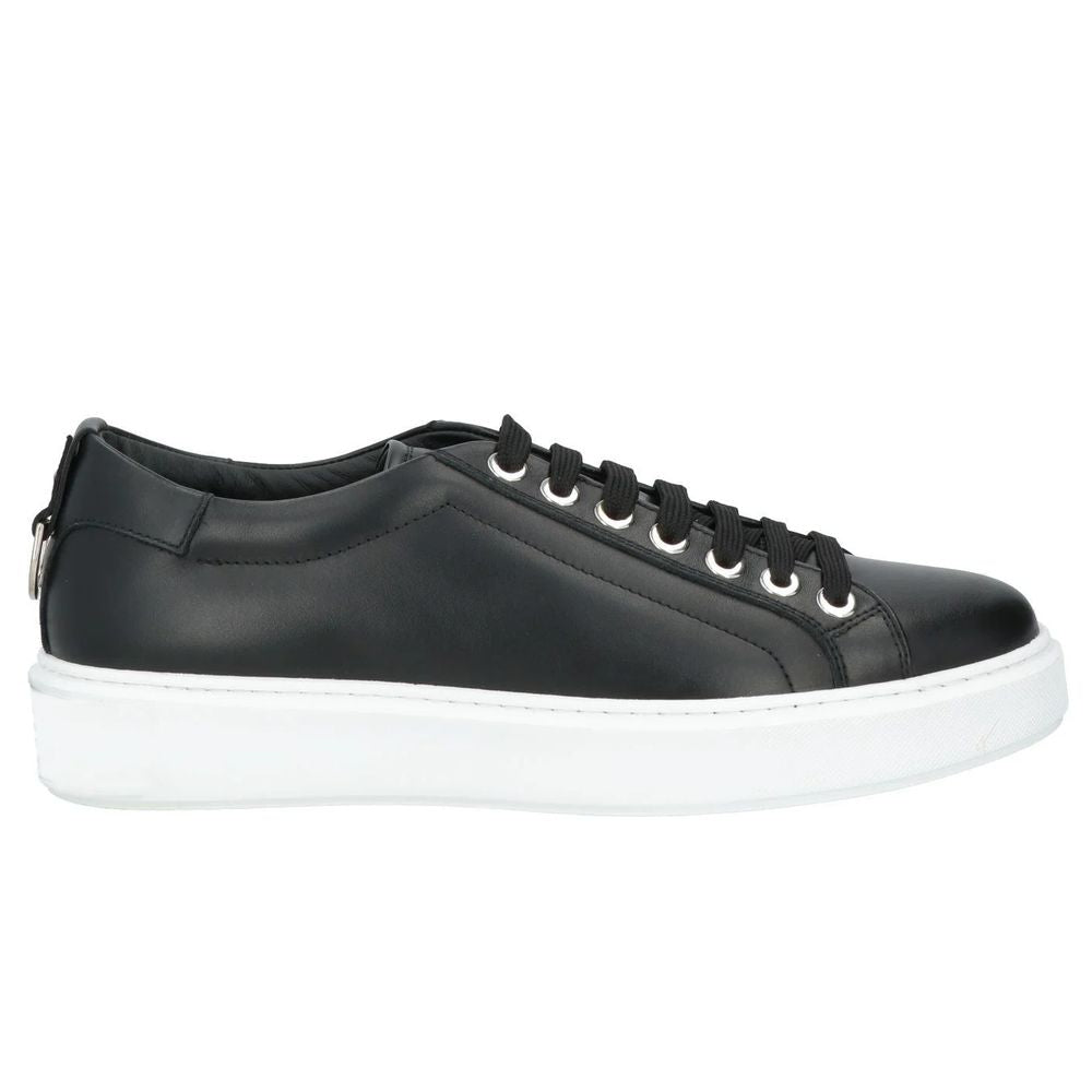 Les Hommes Black Calfskin Men Sneaker - ACCEXO