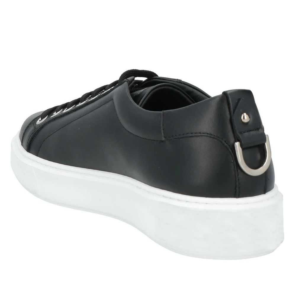 Les Hommes Black Calfskin Men Sneaker - ACCEXO