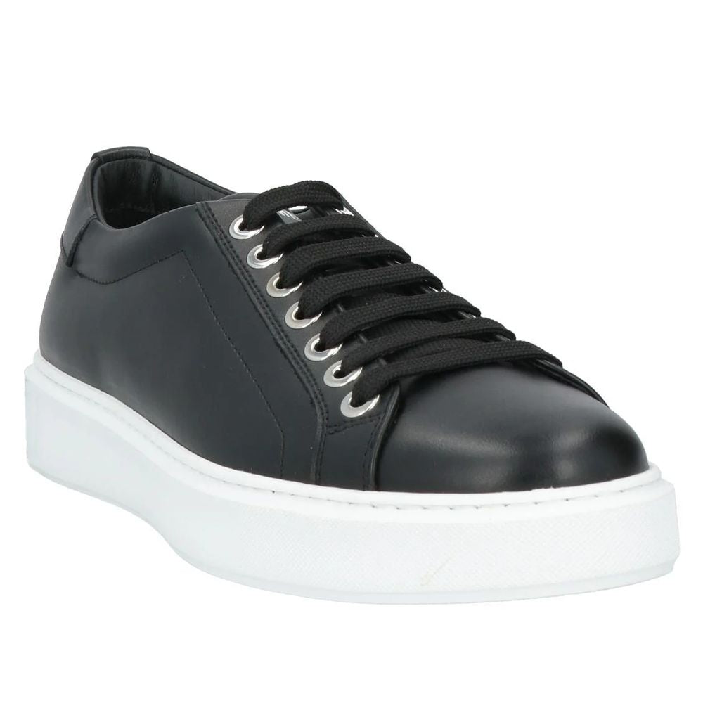 Les Hommes Black Calfskin Men Sneaker - ACCEXO