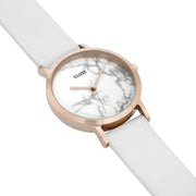 Cluse White Leather Watch - ACCEXO