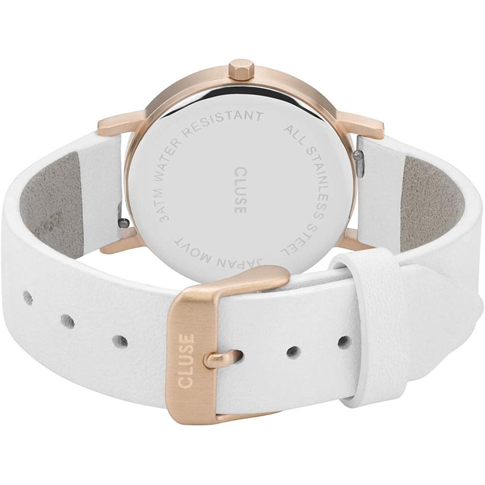 Cluse White Leather Watch - ACCEXO
