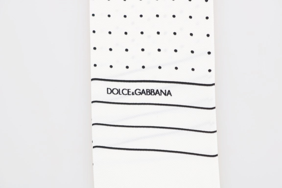 Dolce & Gabbana Elegant Silk Polka Dot Men's Scarf Wrap - ACCEXO