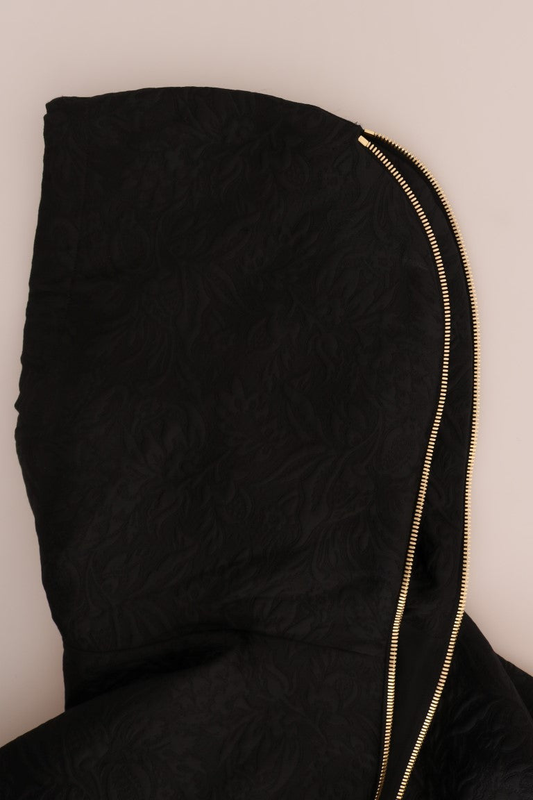 Dolce & Gabbana Enchanted Brocade Crystal Hooded Sweater - ACCEXO