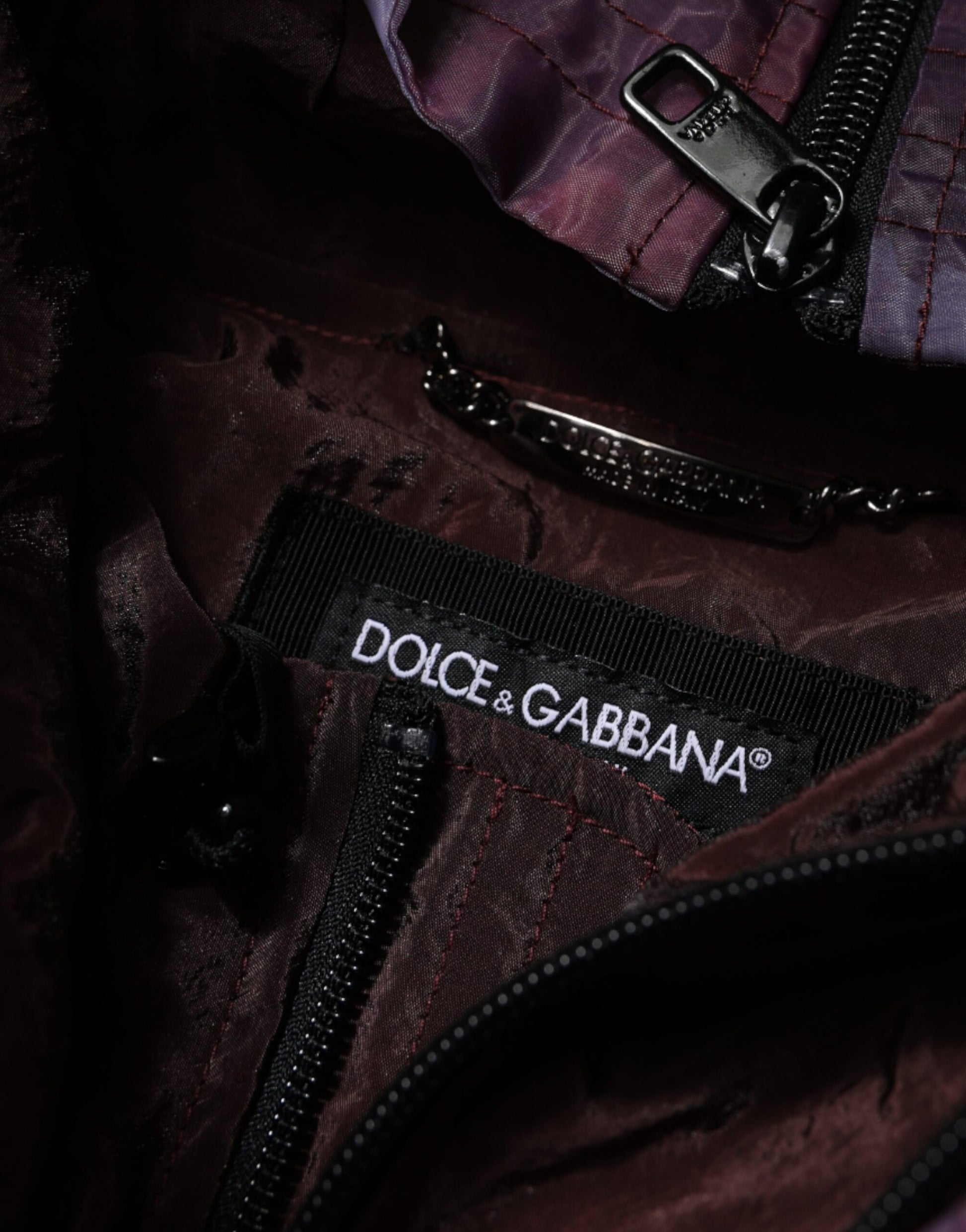 Dolce & Gabbana Purple Camouflage Hooded Men Blouson Jacket - ACCEXO