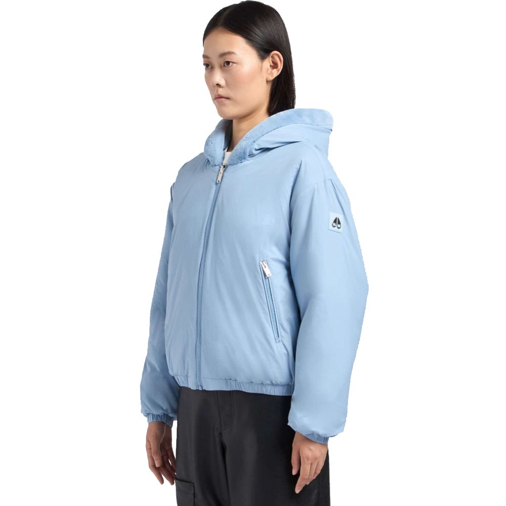 Moose Knuckles Light Blue Nylon Jackets & Coat - ACCEXO