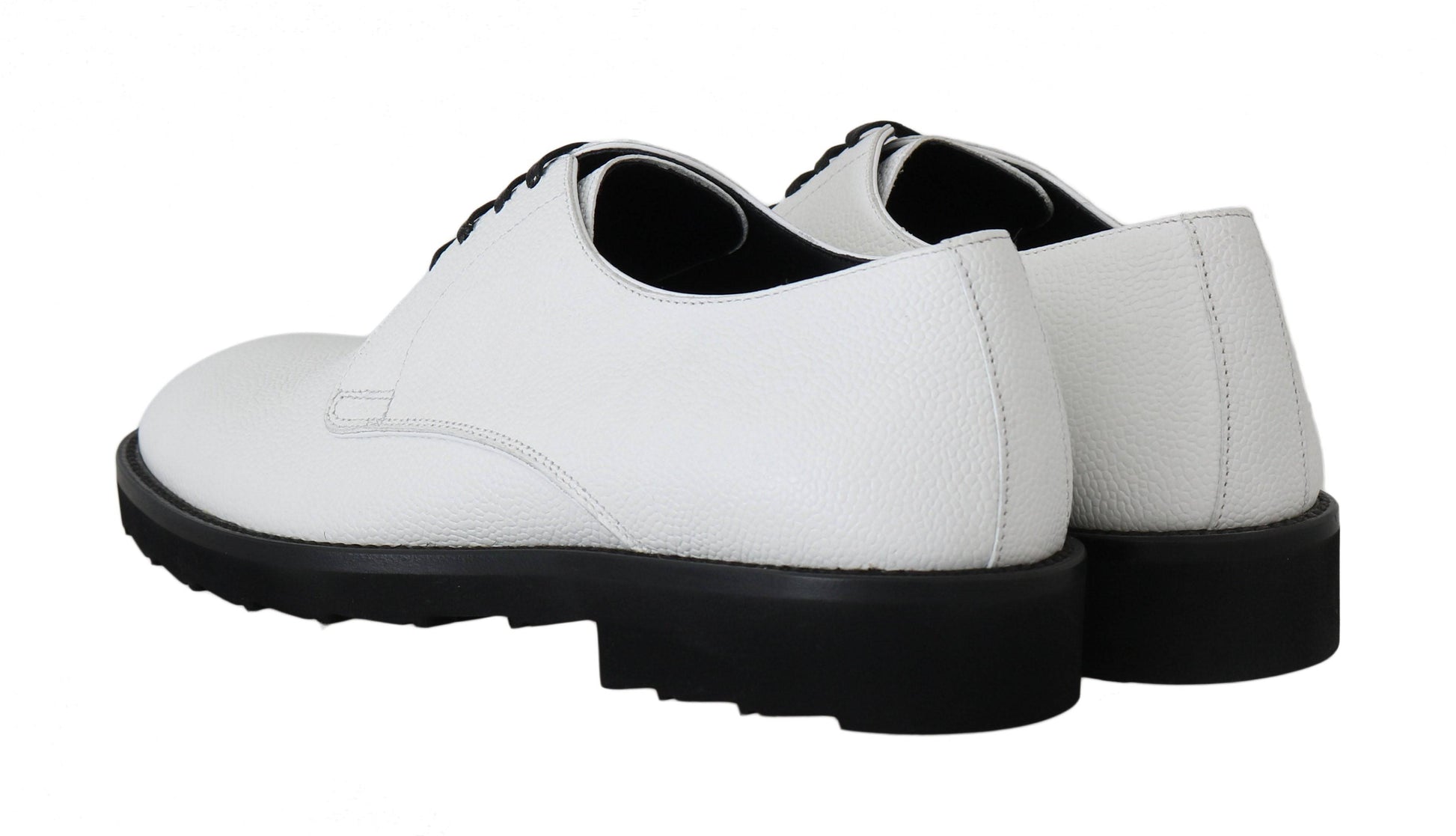Dolce & Gabbana Elegant White Formal Leather Shoes - ACCEXO