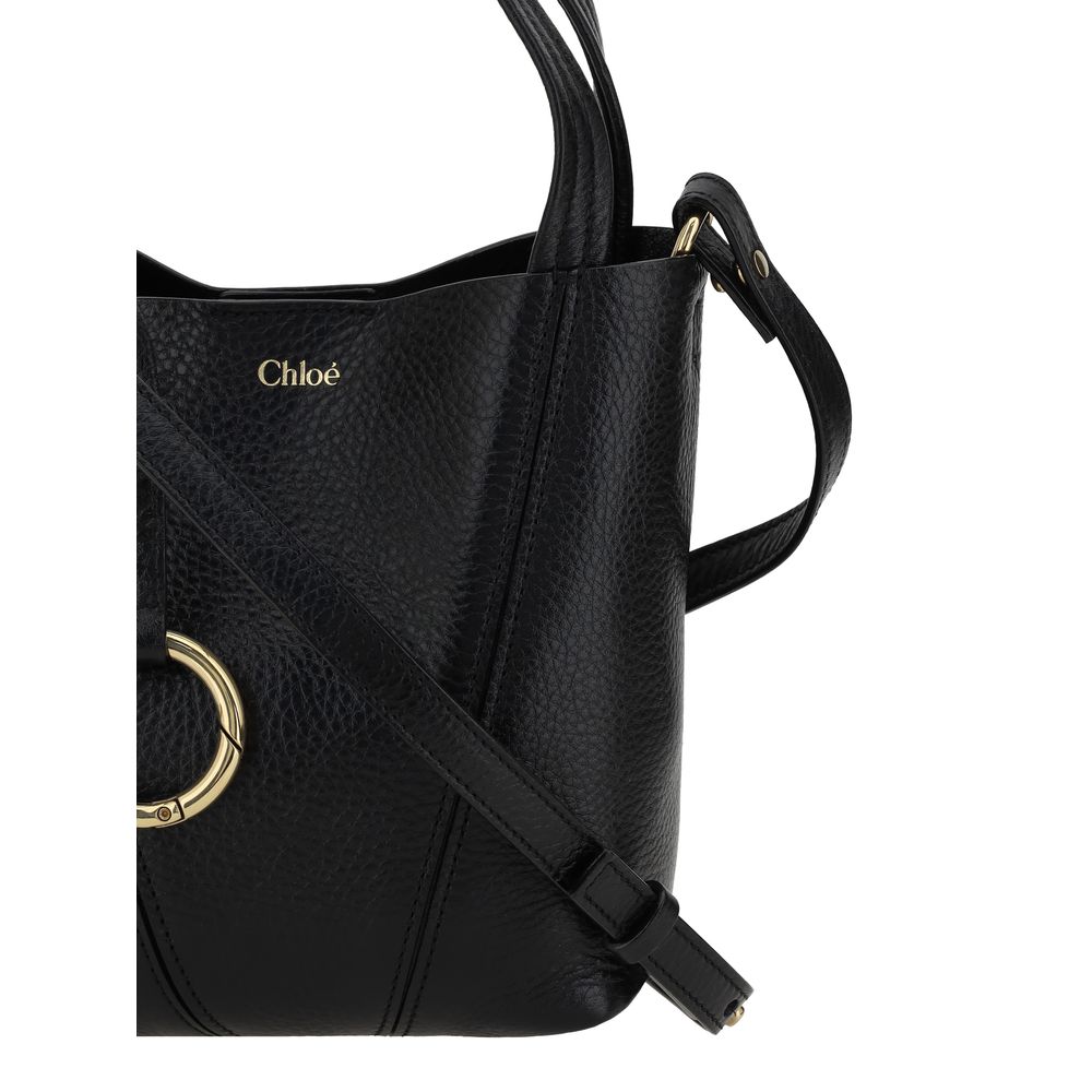 Chloé Spin Leather Women's Black Bag - ACCEXO