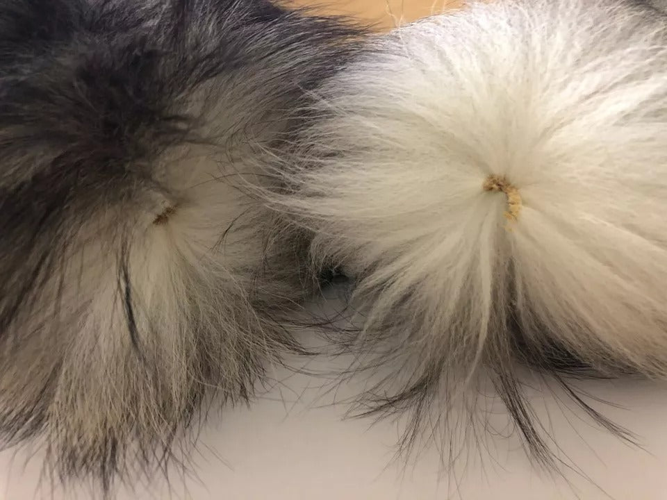 Dolce & Gabbana Brown Fox Tail Fur Shawl Neck Wrap Cover Collar Scarf - ACCEXO