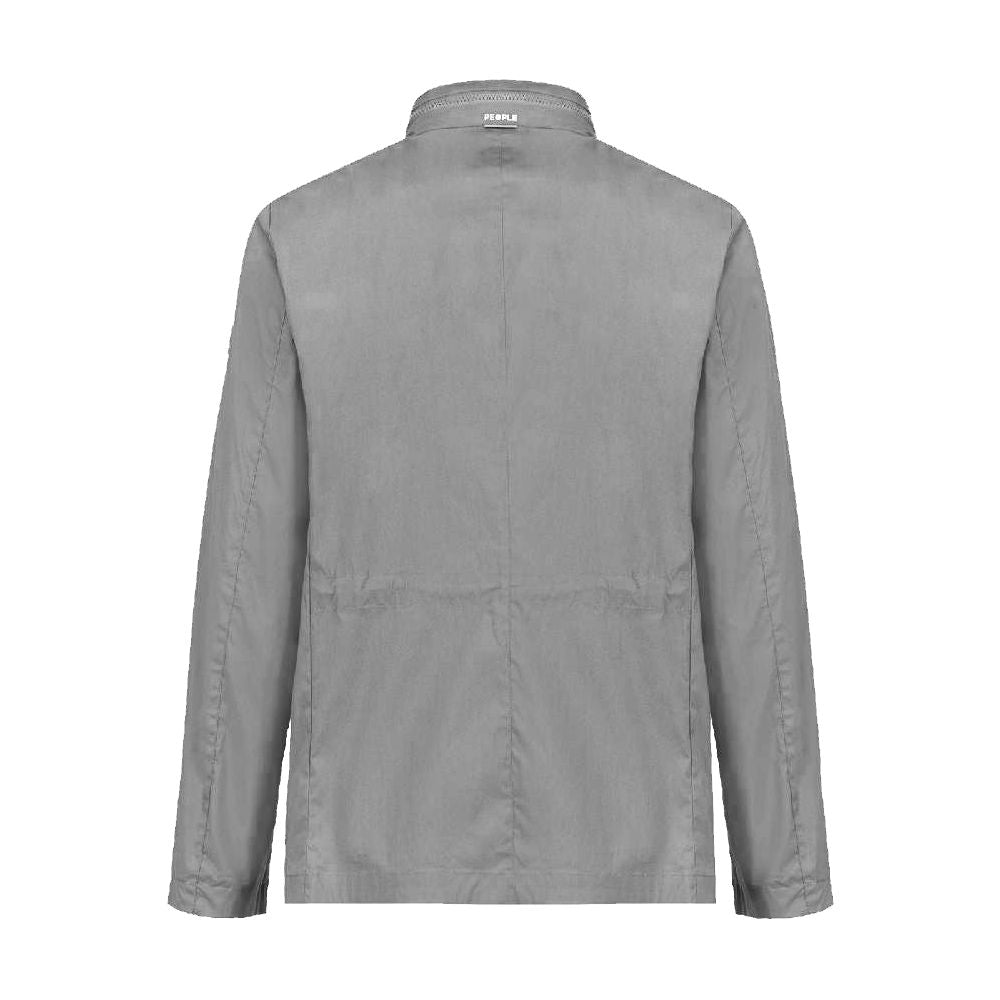 People Of Shibuya Gray Cotton Jacket - ACCEXO