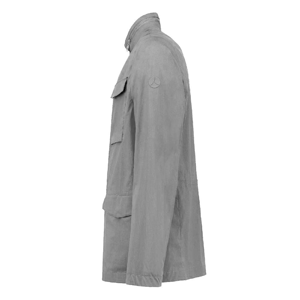 People Of Shibuya Gray Cotton Jacket - ACCEXO