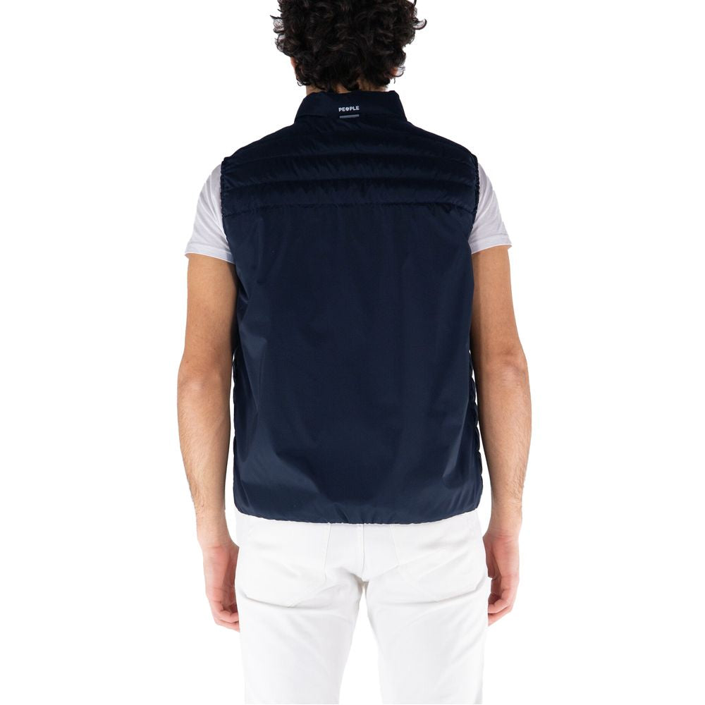 People Of Shibuya Green Polyester Men's Vest - ACCEXO
