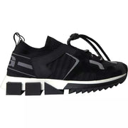 Dolce & Gabbana Black White Logo Sorrento Mens Sneakers Shoes for Men