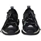 Dolce & Gabbana Black White Logo Sorrento Mens Sneakers Shoes - ACCEXO