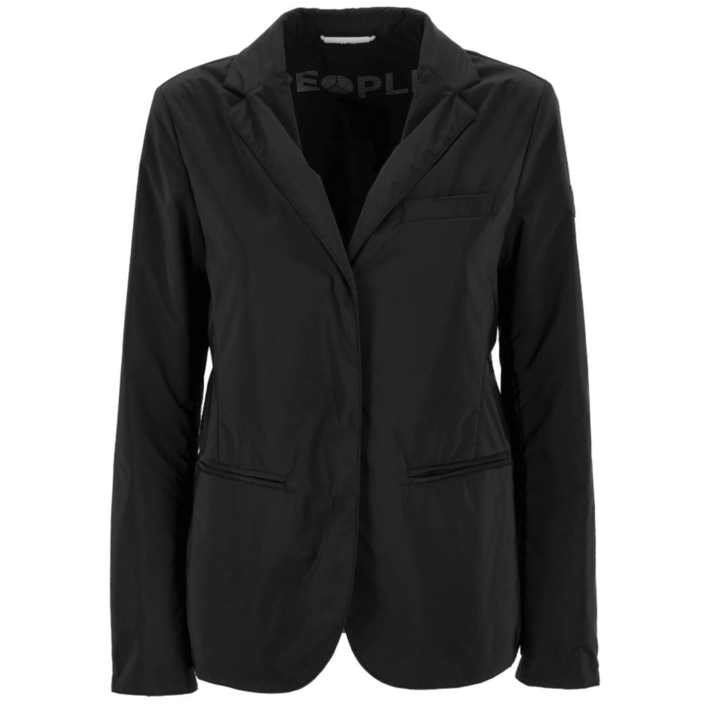 People Of Shibuya Black Polyester Jackets & Coat - ACCEXO