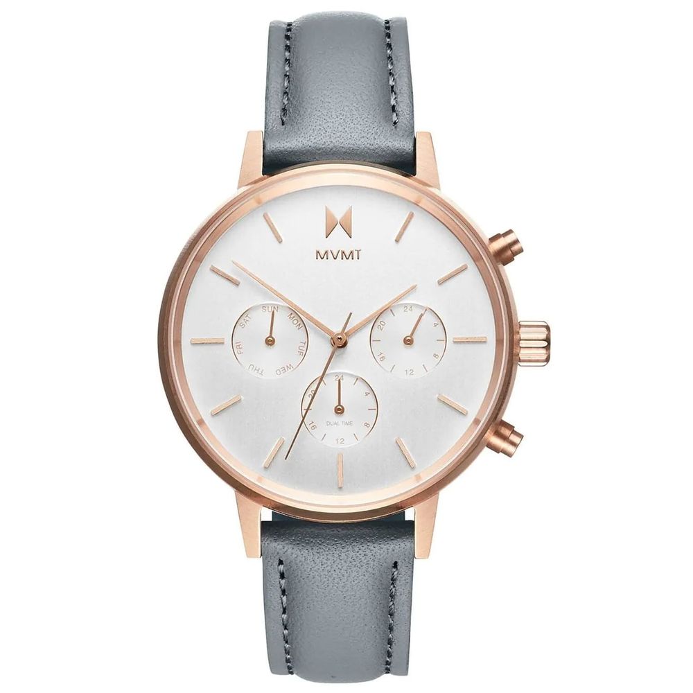 MVMT Gray Leather Watch - ACCEXO