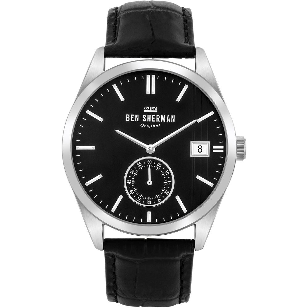 Ben Sherman Black Leather Watch - ACCEXO