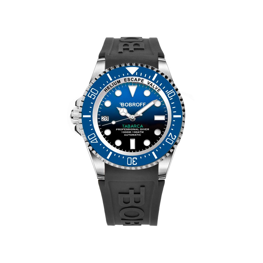 Bobroff Black Rubber Sport Watch Main image