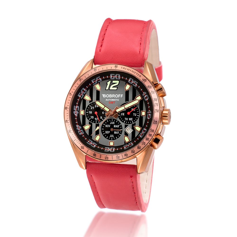 Bobroff Red Leather Watch - ACCEXO