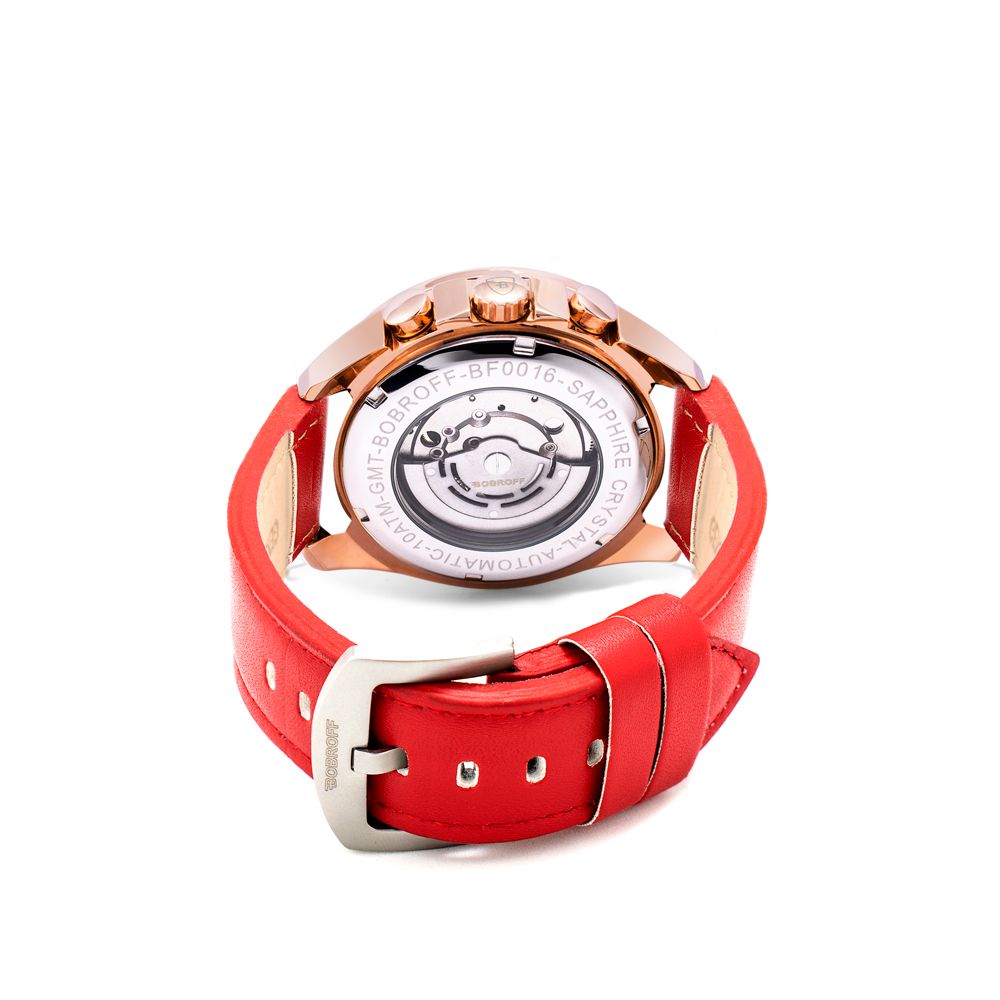 Bobroff Red Leather Watch - ACCEXO