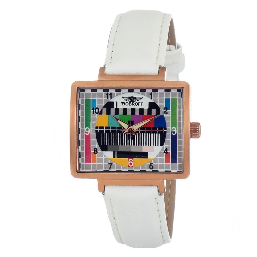 Bobroff White Leather Watch - ACCEXO