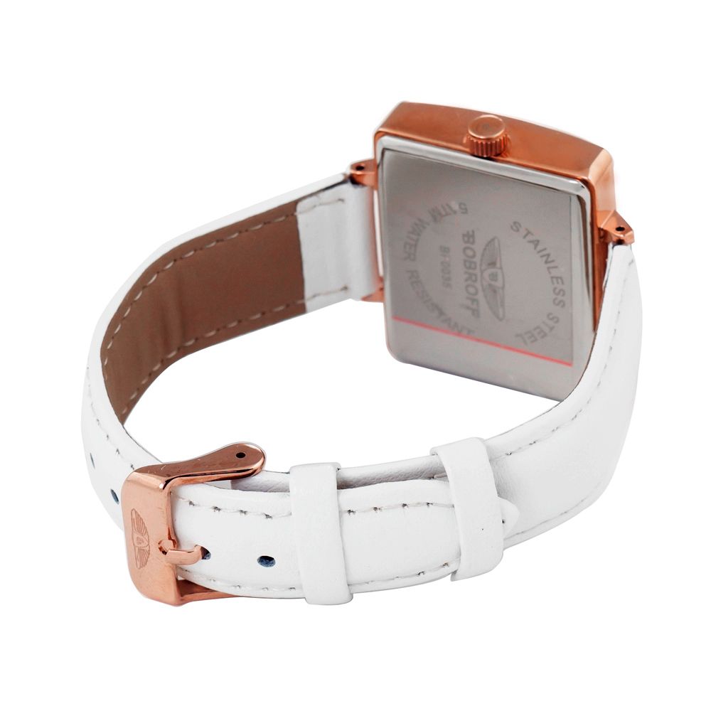Bobroff White Leather Watch - ACCEXO