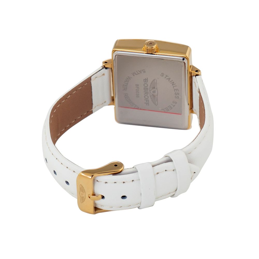Bobroff White Leather Watch - ACCEXO