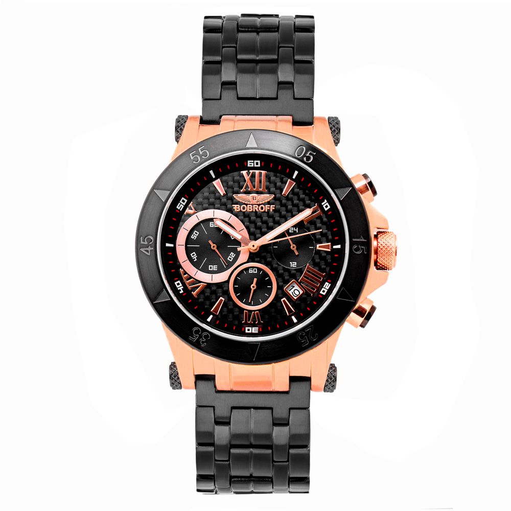 Bobroff Black Stainless Steel Watch - ACCEXO