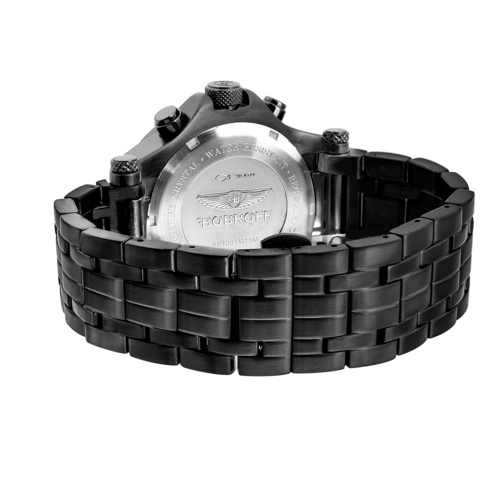 Bobroff Black Stainless Steel Dress Watch Secondary image