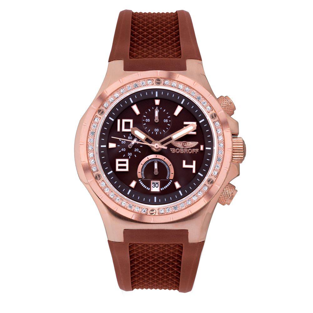 Bobroff Brown Rubber Watch - ACCEXO