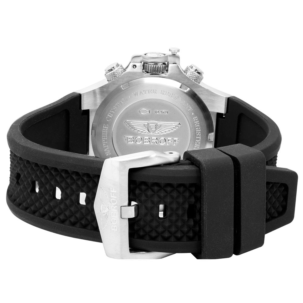 Bobroff Black Rubber Watch - ACCEXO