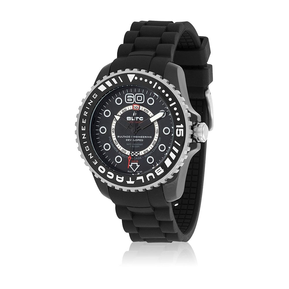 Bultaco Black Silicone Watch - ACCEXO