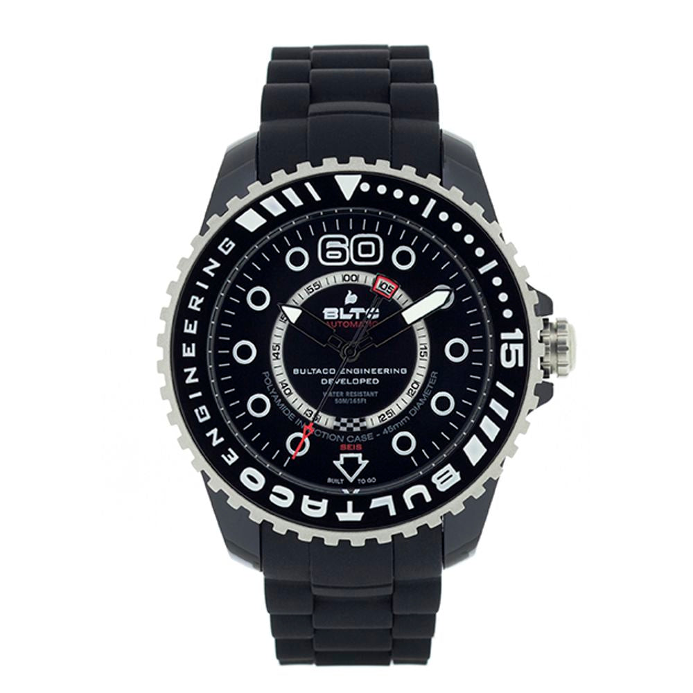 Bultaco Black Silicone Watch - ACCEXO