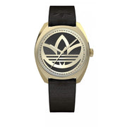 Adidas Black Leather Watch - ACCEXO