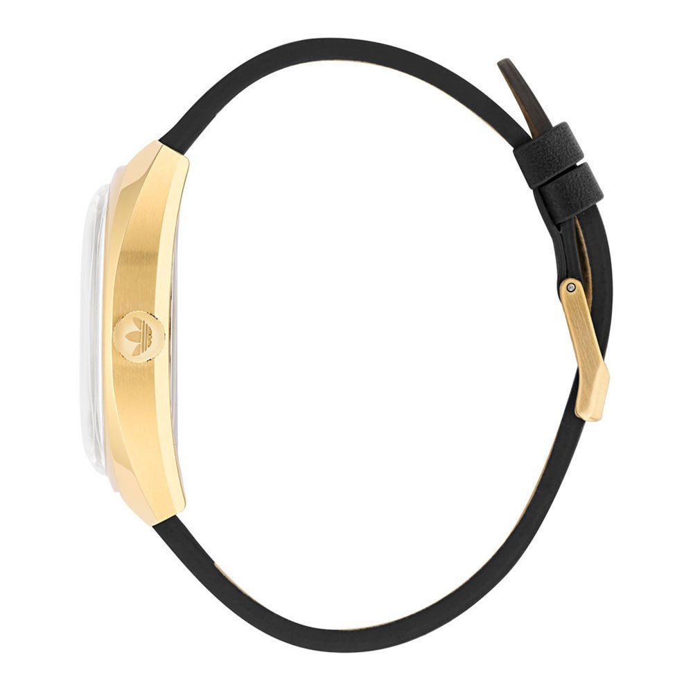 Adidas Black Leather Watch - ACCEXO