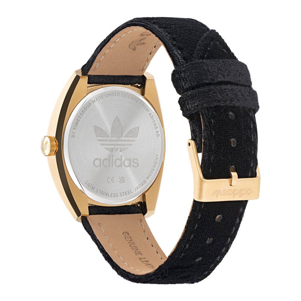 Adidas Black Leather Watch - ACCEXO
