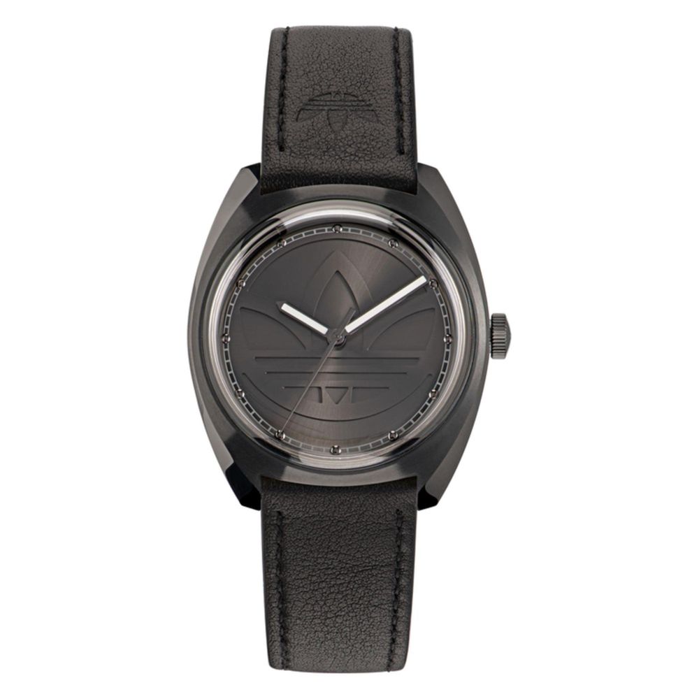 Adidas Black Leather Dress Watch Main image