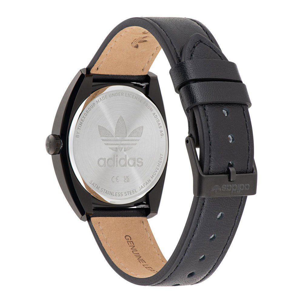 Adidas Black Leather Watch - ACCEXO