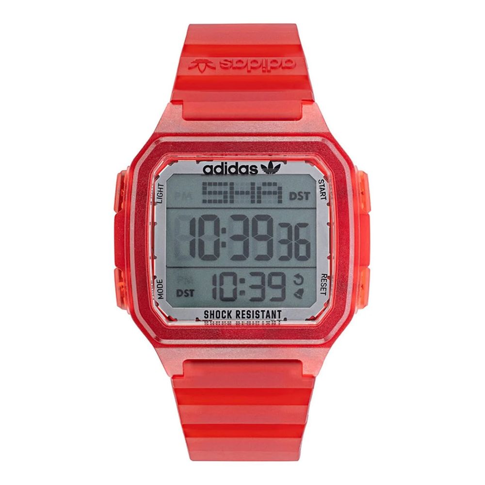 Adidas Red Resin Watch - ACCEXO
