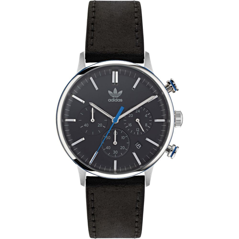 Adidas Black Leather Dress Watch Main image