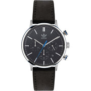Adidas Black Leather Watch - ACCEXO