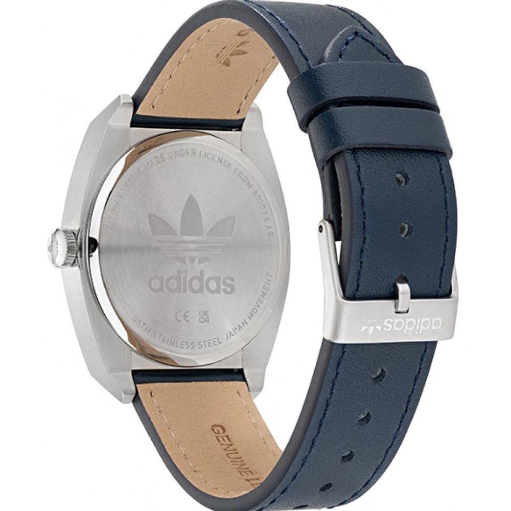 Adidas Blue Leather Dress Watch Secondary image