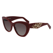Salvatore Ferragamo Bordeaux Acetate Sunglasses - ACCEXO