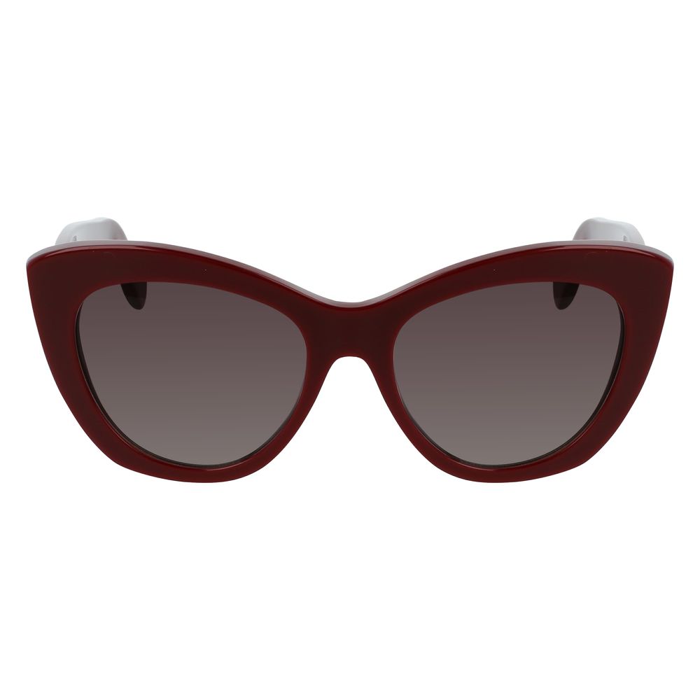 Salvatore Ferragamo Bordeaux Acetate Sunglasses - ACCEXO