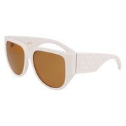 Ferragamo White Bio Injected Sunglasses - ACCEXO