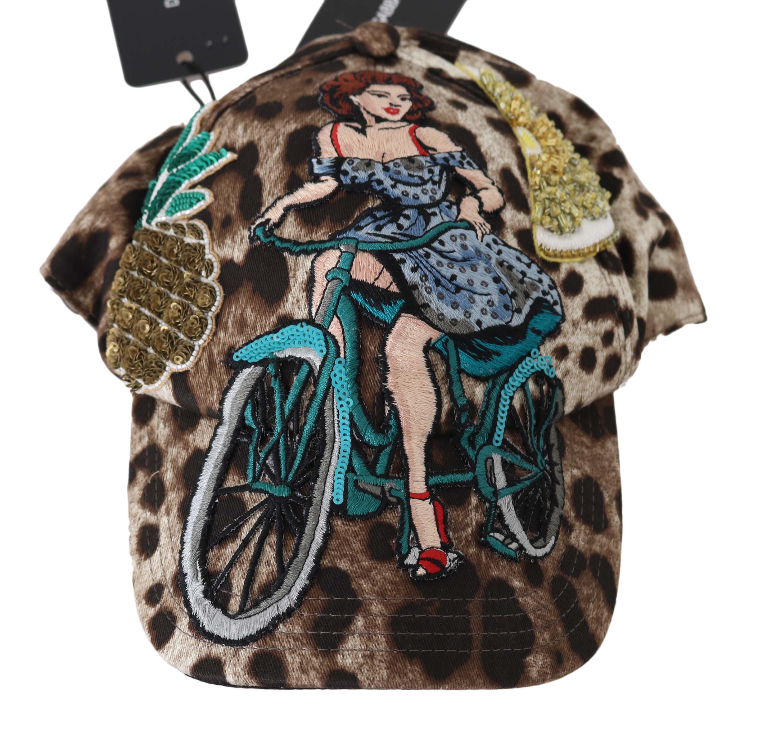 Dolce & Gabbana Elegant Sequined Leopard Baseball Cap - ACCEXO