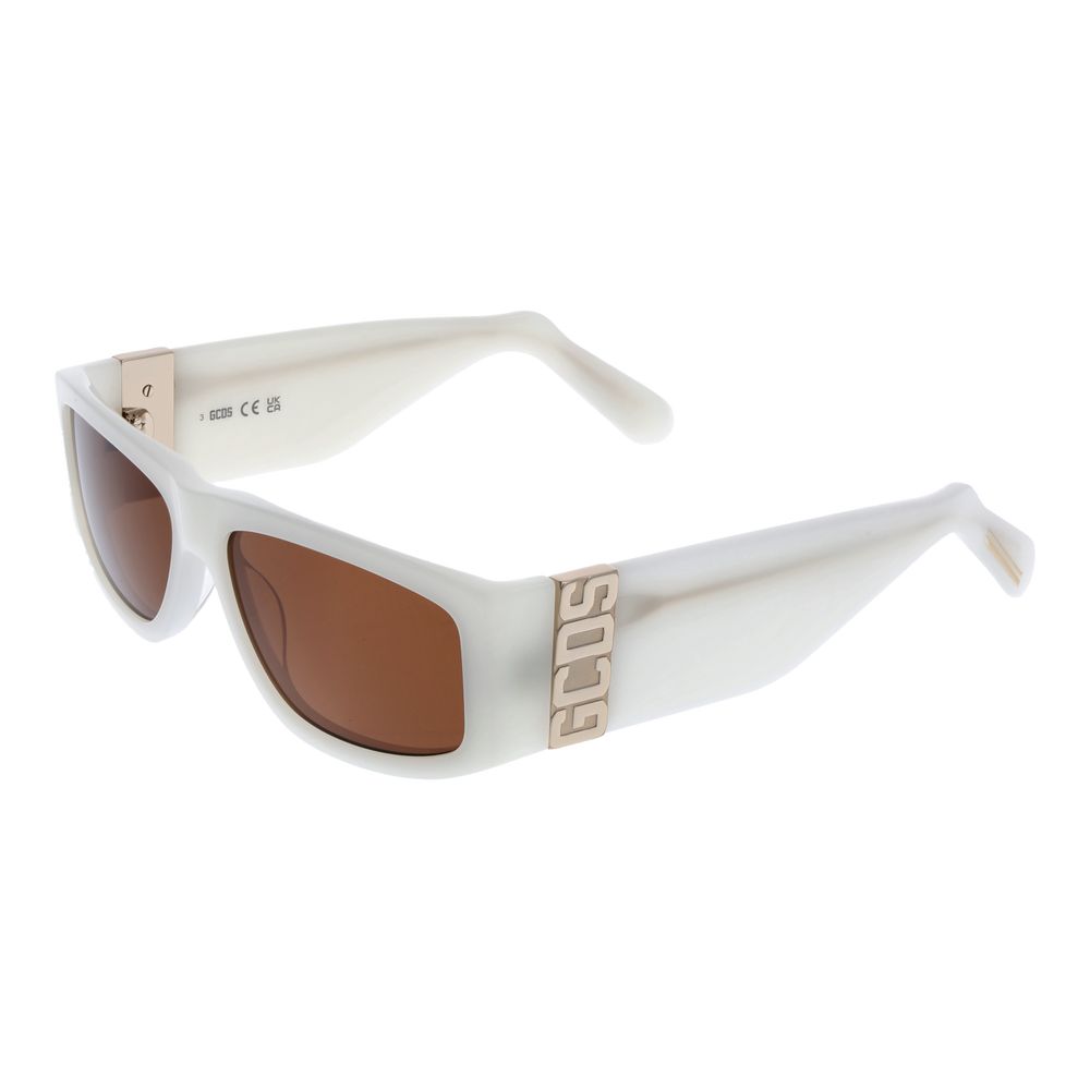 GCDS White Unisex Sunglasses - ACCEXO